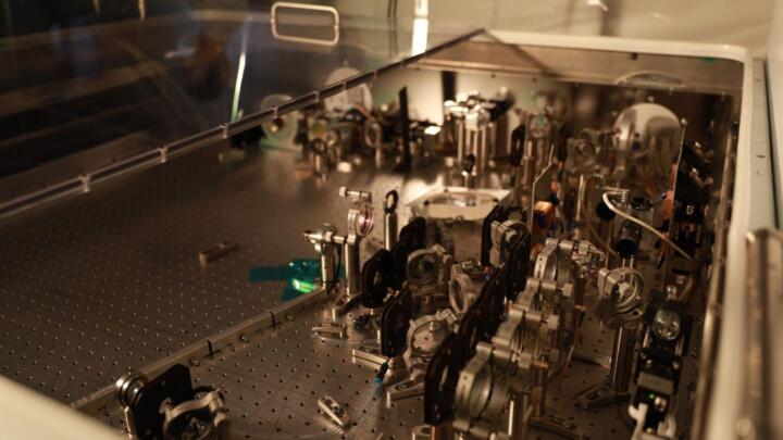 Blick in das Innenleben des Lasers