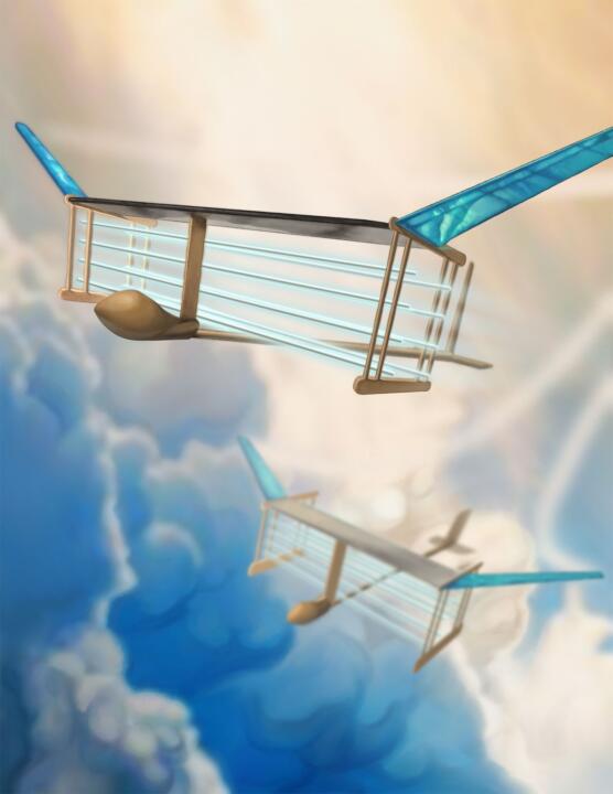 The ions are accelerated by the voltage between the electrodes (blue-white horiz ...