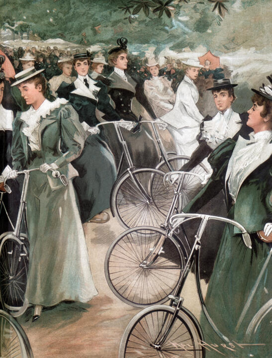 Shed your corset and mount a bike