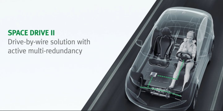 ... und ohne, dafür mit Steer-by-wire-Technologie.