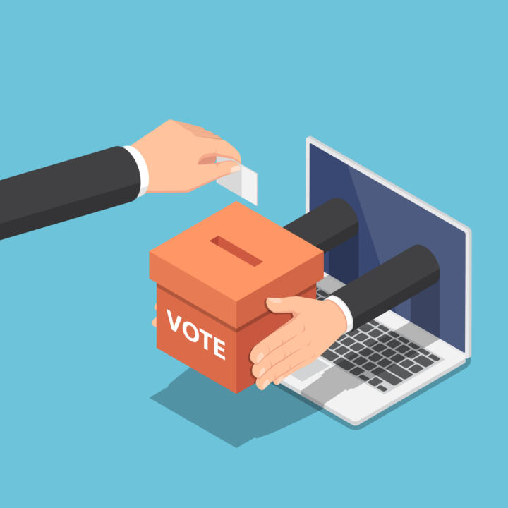 Online-Wahl: In Europa wurde um die Jahrtausendwende darüber nachgedacht, Wahlen ...